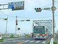 8807（久留米200 か 423） 佐賀-柳川線、大川橋を渡り終えて佐賀県に入り佐賀駅BCに向かう★