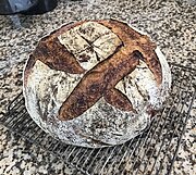 No-knead sourdough baked during pandemic.jpg