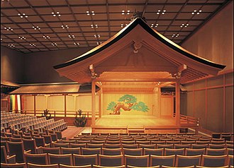 A contemporary Noh theatre with indoor roofed structure Noh-stage.jpg