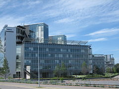 Former headquarters of electronics corporation Nokia in Espoo