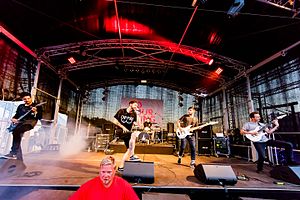 Romanautoren beim Summer Breeze Open Air 2016.