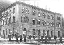 Bahnhof mit Personal 1895