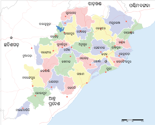 Odisha State map.svg