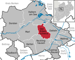 Oer-Erkenschwick - Mapa