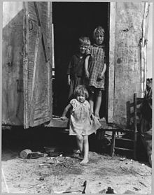 On Arizona Highway 87, south of Chandler. Maricopa County, Arizona. Children in a democracy. A migra . . . - NARA - 522203.jpg