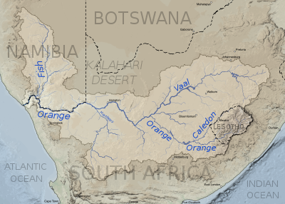 Orange River basin map.svg