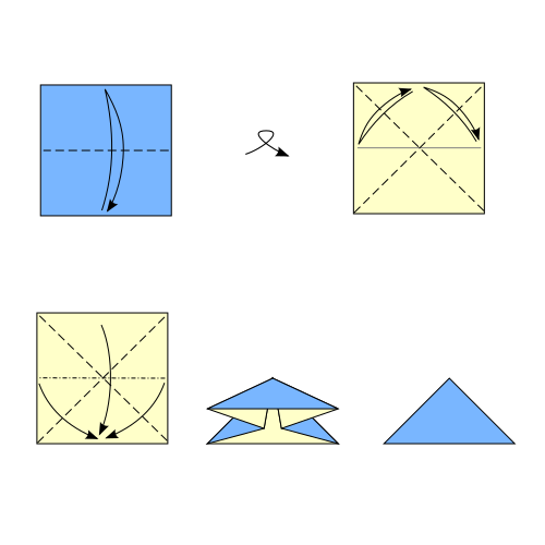 Origami waterbomb base.svg