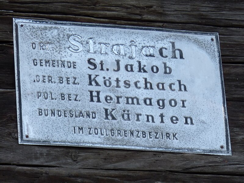 File:Ortschaftstafel Strajach.jpg