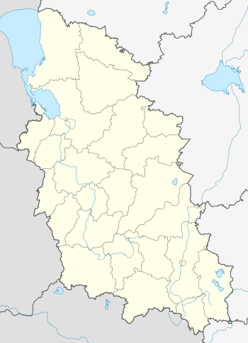 Псковска низија на мапи Псковске области