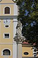 Deutsch: Mariensäule vor der Pfarrkirche in Pöttsching