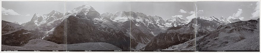 old Panorama from Mürren