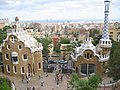 Park Güell'den bir görünüm.