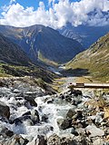 Thumbnail for File:Passerelle en partie détruite sur le torrent du Sirac (Parc des Ecrins, Hautes Alpes, France) 20220820 165338.jpg