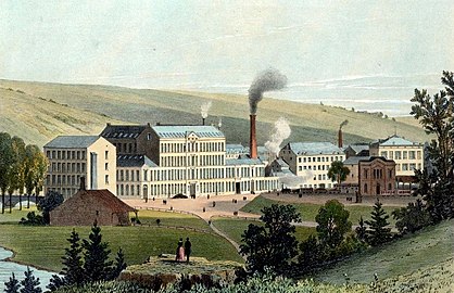 Tuchfabrik Peltzer in Verviers vor 1890