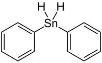 Strukturformel von Diphenylstannan