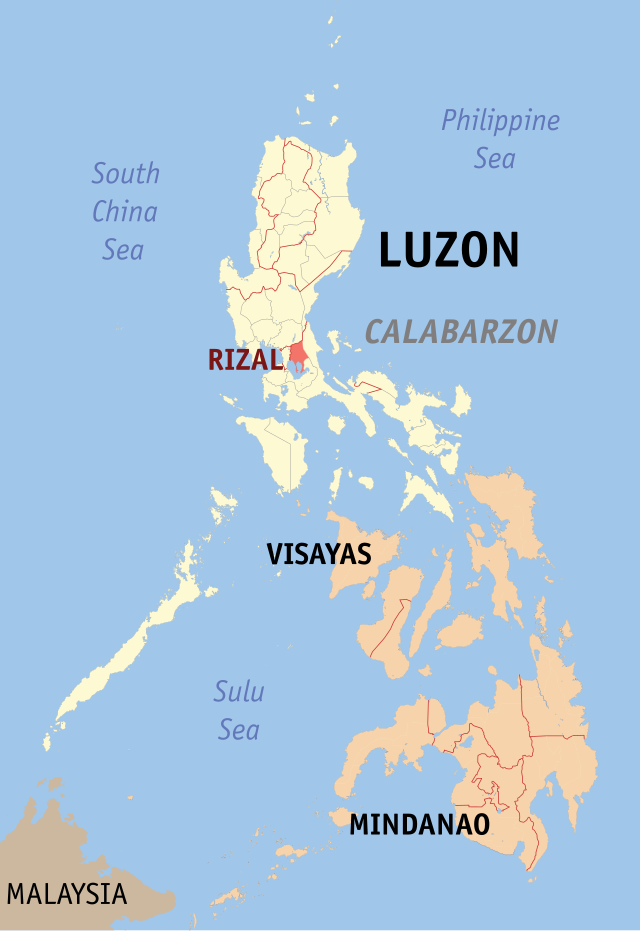 Rizal na Calabarzon  Coordenadas: 14°40'N, 121°15'E