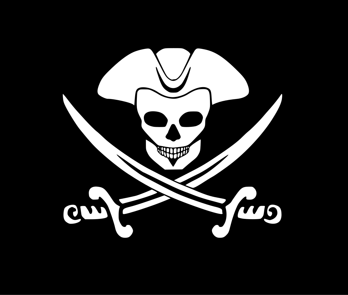 Пиратский флаг Джека Рэкхема
