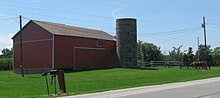 Plato and the surrounding area is dedicated to farming with some artisan craft work. This barn is typical of many in the area. Plato, Indiana Barn.JPG