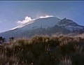 El volcán Popocatepetl durante su periodo de reposo (año 1960).
