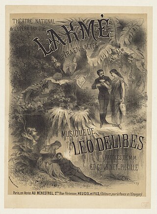 <i>Lakmé</i> 1883 opera by Léo Delibes