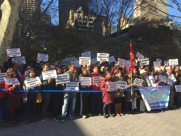 Anti-Indian protests in the United States by the Nepalese community