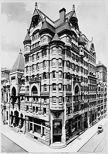 The Provident Life & Trust Company Building at 401-09 Chestnut Street, built between 1888 and 1890 and demolished in 1945, seen in 1910 ProvidentAddition.jpg
