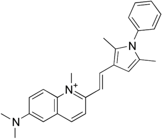 <span class="mw-page-title-main">Pyrvinium</span> Chemical compound