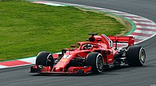 By winning the United States Grand Prix, Kimi Raikkonen (pictured at Barcelona) won his first F1 race since 2013 and the first for Ferrari since 2009, in his final year at the team. Raikkonen Ferrari SF71H Testing Barcelona.jpg