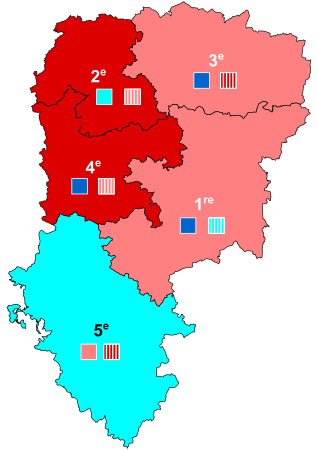 Nuance politique des candidats arrivés en tête dans chaque circonscription au 1er tour dans l'Aisne avec celle des candidats se maintenant au second tour.