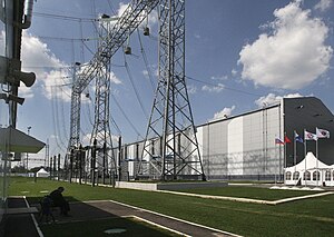 English: Zapadnaya, a new substation, 500 kW Moscow energy ring Русский: Новая подстанция Московского энергетического кольца 500 кВ "Западная"