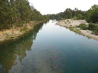 Solenzara River in the department of Haute-Corse, Corsica