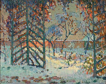 La tonnelle sous la neige, 1916 (Lysthuset under sneen)