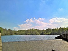 The man-made lake at Rowley Rowley Lake, Burnley.jpg