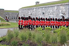 The Royal 22nd Regiment's home garrison is the Citadelle of Quebec in Canada. The citadel is the largest still in military operation in North America. Royal 22e Regiment - panoramio.jpg