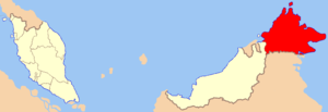 Сабах, карта