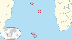 Saint Helena, Ascension and Tristan da Cunha in its region.svg