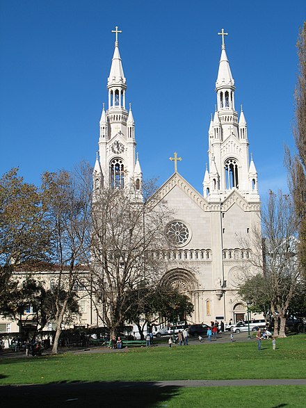 Pauls church. St Peter & St Paul Church. Church в Сан Франциско.