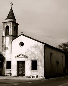 San Fior, église de San Bernardino, le long de la SS 13 Pontebbana.jpg