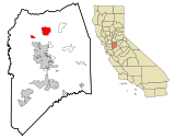 San Joaquin County California Incorporated e Unincorporated aree Lodi Highlighted.svg