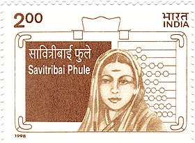 Savitribai Phule 1998 stamp of India.jpg