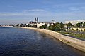 Deutsch: Blick von der Neuen Strombrücke auf die Magdeburger Altstadt.