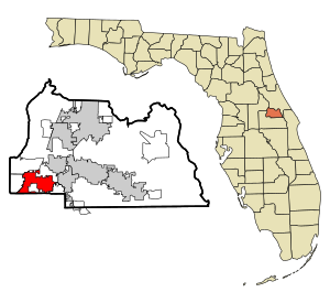 Seminole County Florida Incorporated og Unincorporated områder Altamonte Springs Highlighted.svg