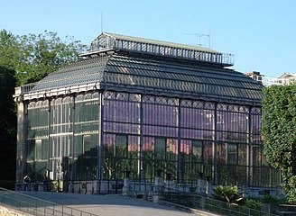 The "Serre Mexicaine" greenhouse built (1834–36) by Charles Rohault de Fleury, an early example of French glass and metal architecture