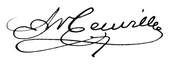 signature d'Ernest Neuville