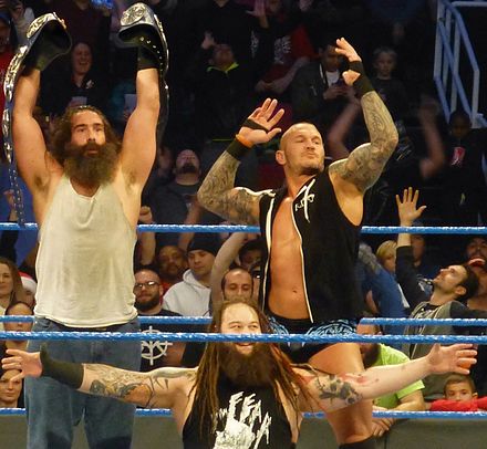 Harper, Bray Wyatt and Randy Orton as the SmackDown Tag Team Champions