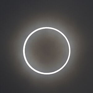 2012年5月20日の金環日食。茨城県鹿嶋市大小志崎にて