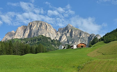 Farmhouses in the Dolomites