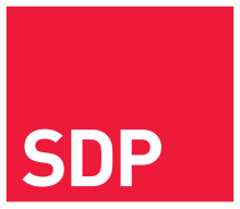 Logo of the Social Democratic Party 2009-2010. Sosiaalidemokraatit (vanha logo).svg