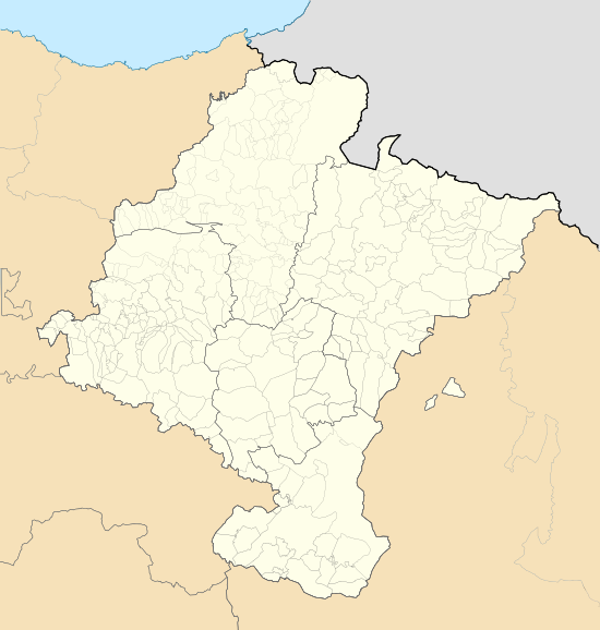 Mapa de megalitos en Navarra