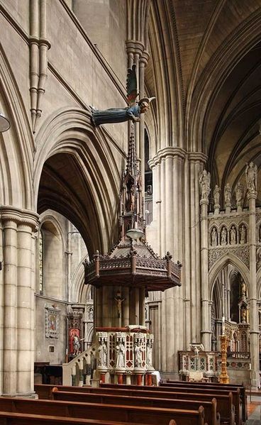 File:St John the Baptist Church, Holland Road, London W14 - Pulpit - geograph.org.uk - 1292637.jpg